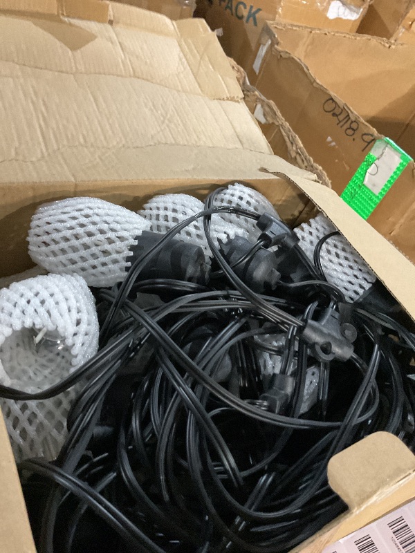 Photo 1 of  Pack 2 PMS Solar Outdoor String Lights, Color Changing Warm White to Cool White with Remote, Shatterproof LED Bulbs for Backyard Garden Gazebo Patio Pergola (60FT-20LIGHTS)