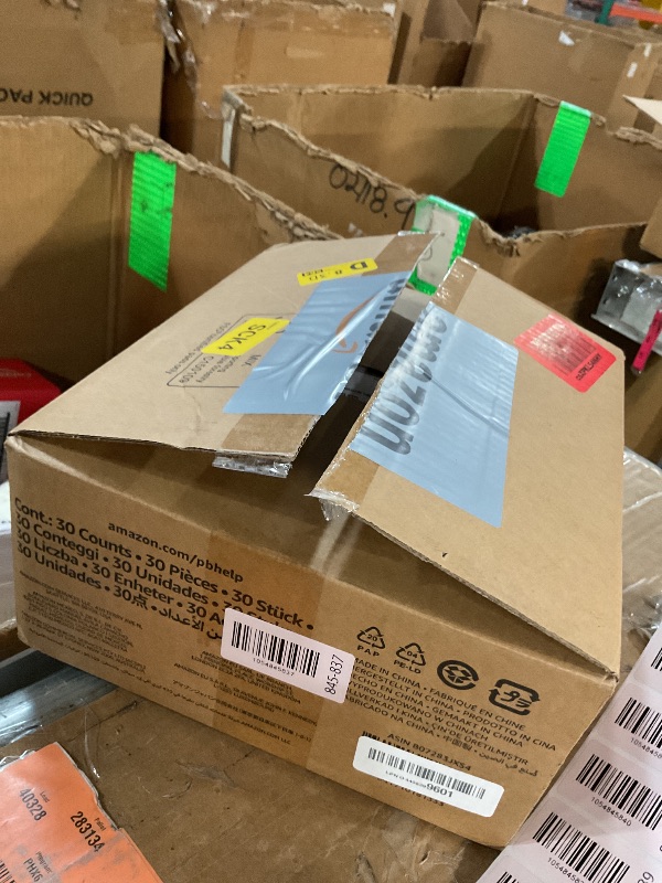 Photo 1 of ***LIKE NEW/OPEN BOX***
Amazon Basics Male Dog Diapers, 30 Count, Large, Ultra Absorbent Disposable Wrap with Secure Fit, Leakproof and Comfortable