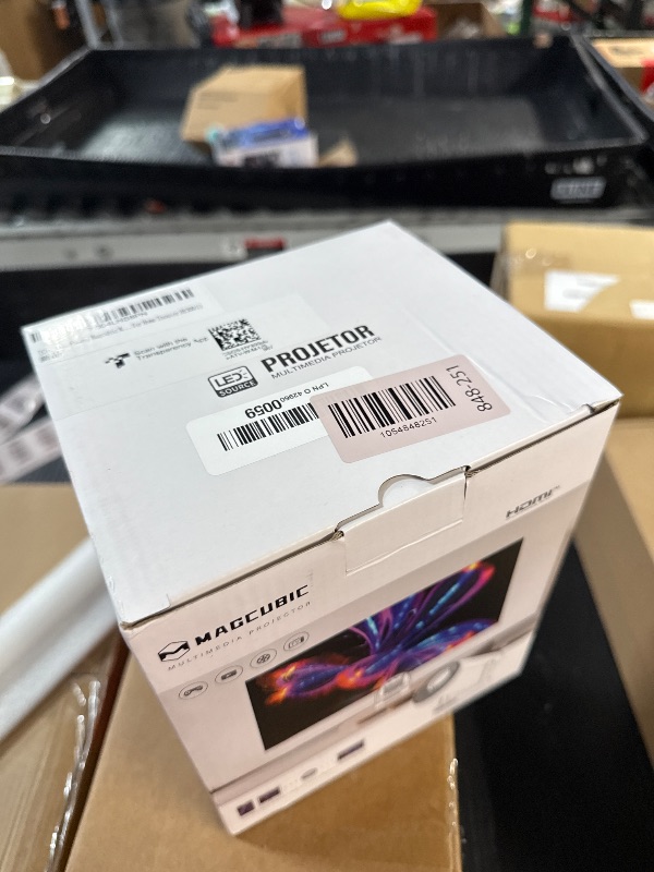 Photo 1 of ?Electric Focus?Magcubic Mini Projector 4K Support, Portable Projector with WiFi 6 and Bluetooth 5.4, Smart Proyector, 5W Soundbase Speaker, 180°Rotation for Home Theater