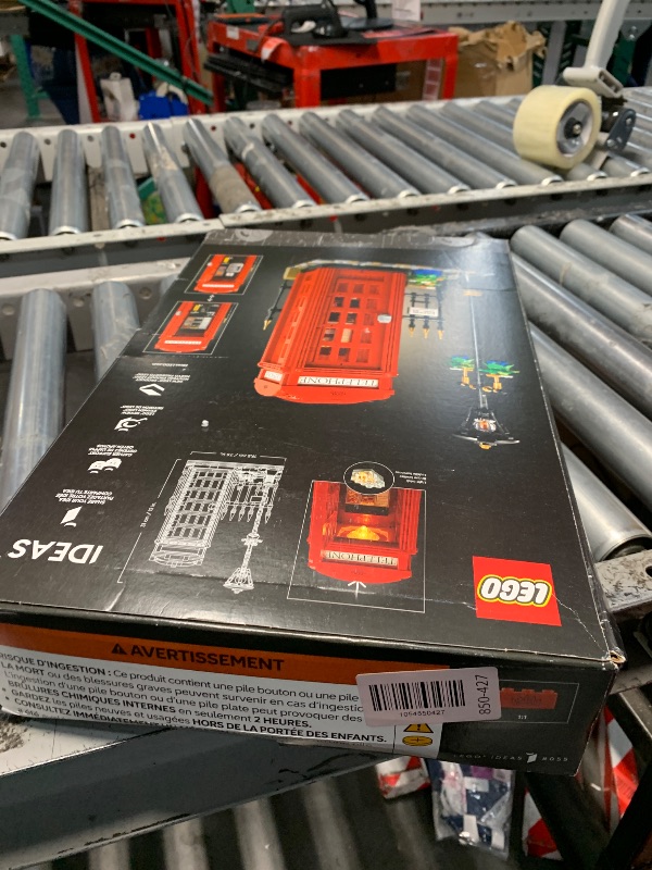 Photo 1 of ***FACTORY SEALED***LEGO Ideas Red London Telephone Box Model for Adults, London Phone Booth and Cell Phone Holder for Build and Display, Creative Gift Idea for Travelers, London Souvenir for Home or Office Décor, 21347