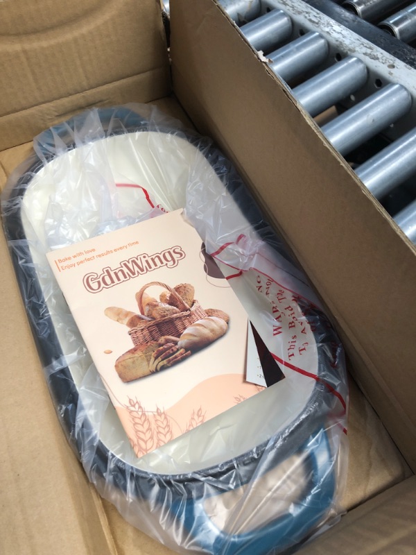 Photo 1 of GdnWings 4.6 Quart Dutch Oven for Sourdough Bread Baking, Combo Oval Enameled Cast Iron Bread Pan with Lid, Bread Dutch Oven for a Crispy Crust, Teal