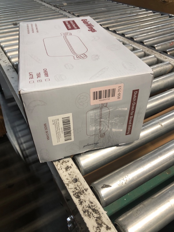 Photo 1 of GdnWings 4.6 Quart Dutch Oven for Sourdough Bread Baking, Combo Oval Enameled Cast Iron Bread Pan with Lid, Bread Dutch Oven for a Crispy Crust, Teal