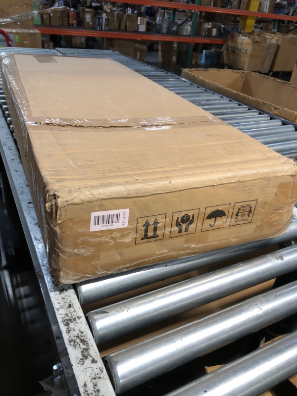 Photo 1 of ** Stock photo for reference item similar ** Tribesigns bookcase desk with 2 drawer's and bottom shelfs white and brown