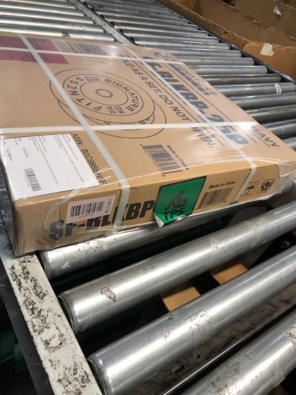 Photo 1 of ***FACTORY SEALED*** Fitvids 2" Olympic Bumper Plate Weight Plates with Steel Hub, 25LB, Pair