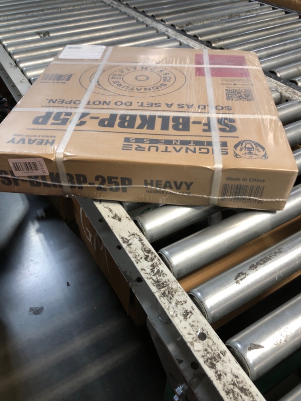 Photo 1 of ***FACTORY SEALED*** Fitvids 2" Olympic Bumper Plate Weight Plates with Steel Hub, 25LB, Pair