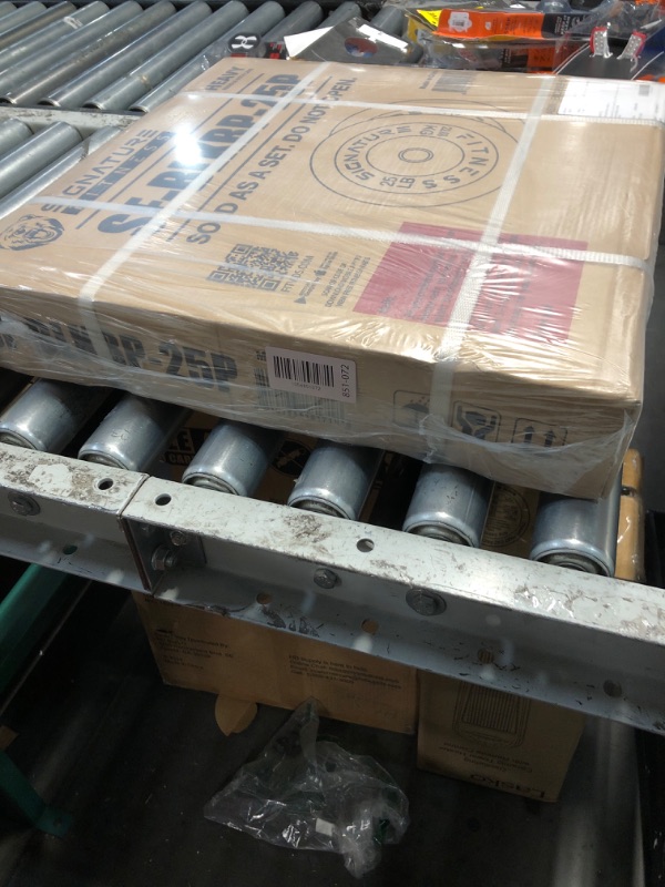 Photo 1 of ***FACTORY SEALED*** Fitvids 2" Olympic Bumper Plate Weight Plates with Steel Hub, 25LB, Pair