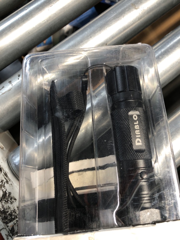 Photo 1 of (MISSING CHARGER) Guard Dog Security TLSG-GDD4500F Diablo Tactical Stun Gun Flashlight, Maximum Voltage, Ultra Bright LED Bulb, Rechargeable, Black, 6.74-Inch