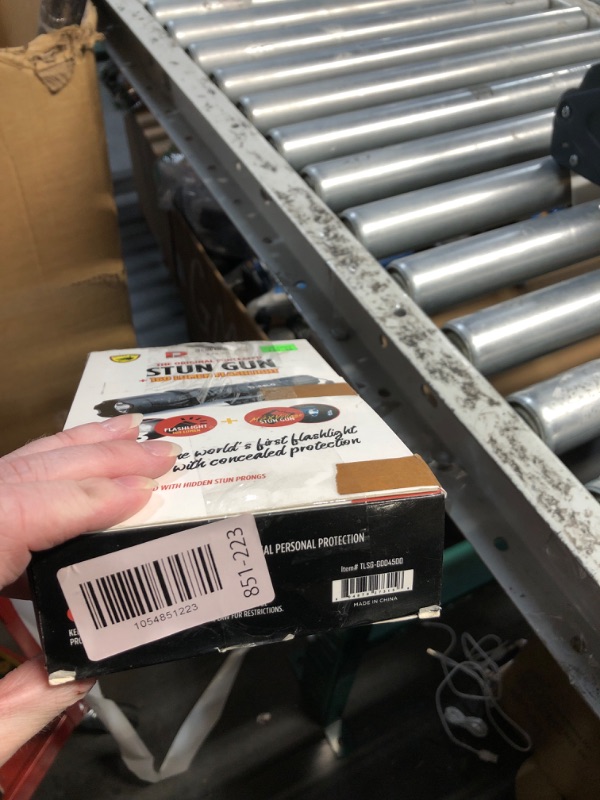 Photo 1 of (MISSING CHARGER) Guard Dog Security TLSG-GDD4500F Diablo Tactical Stun Gun Flashlight, Maximum Voltage, Ultra Bright LED Bulb, Rechargeable, Black, 6.74-Inch