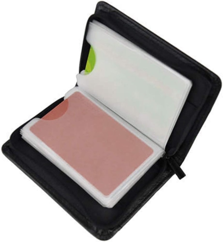 Photo 1 of ***STOCK PHOTO FOR REFERENCE ONLY*** BULK BAG OF 12*** Credit Card Holder Wallet RFID Blocking Leather Wallet for Men and Women with Zipper BAG OF 12