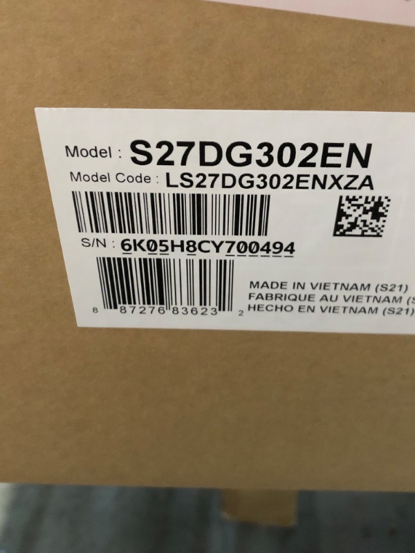View 3 of ***FACTORY SEALED*** Samsung 27-Inch Odyssey G3 (G30D) Series FHD Gaming Monitor, 1ms, 180Hz, AMD FreeSync, Adjustable Stand, Black Equalizer, Virtual Aim Point, Eye Saver Mode, Flicker-Free, LS27DG302ENXZA