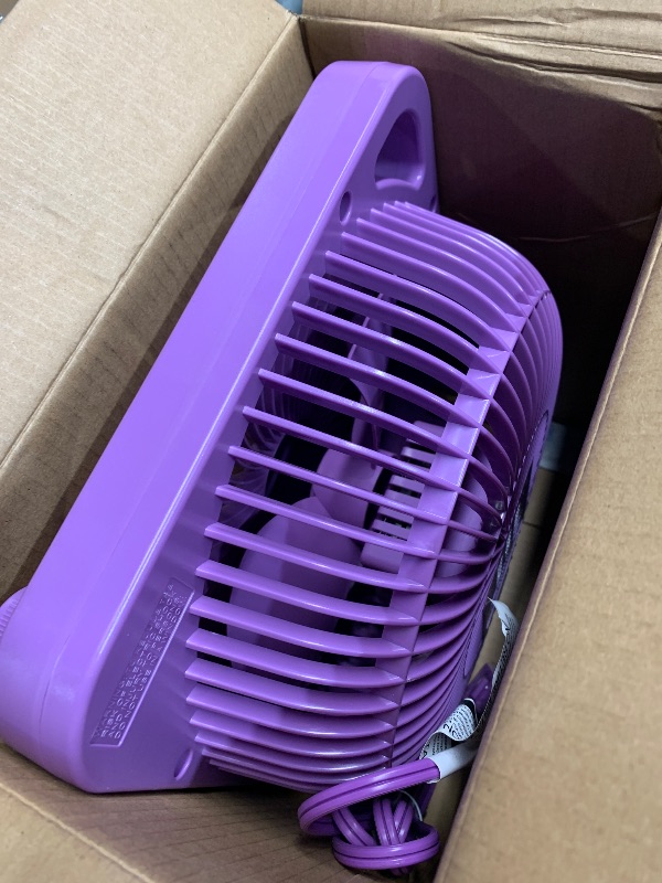 Photo 1 of (see all images) BLACK+DECKER 7-Inch Portable Turbo Fan, 3-Speed Settings, Desktop Personal Cooling for Table with 90° Tilt Angle Fan Head