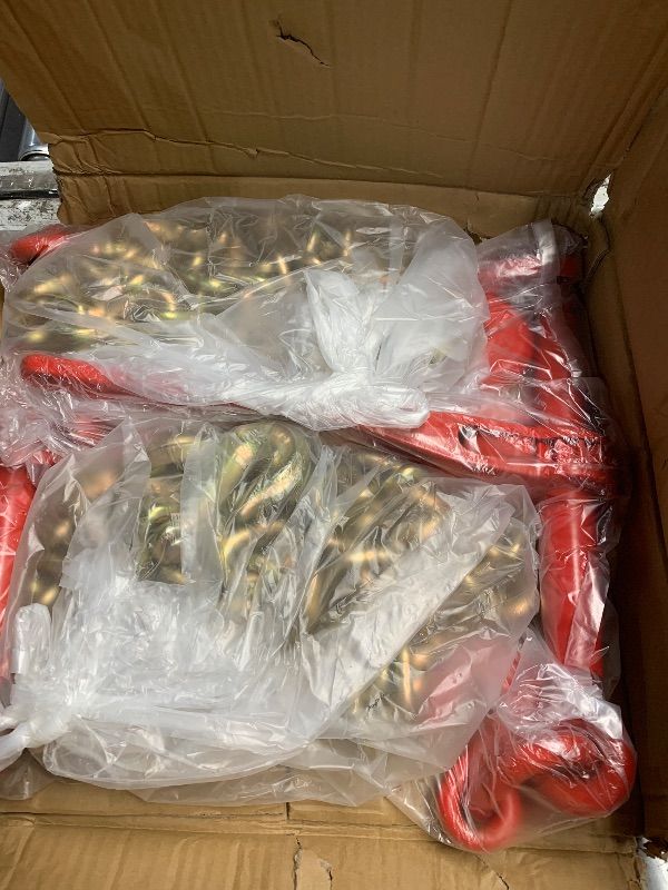 Photo 1 of ***FACTORY SEALED***Digank Chain Binder 3/8" -1/2" Grade 70 and 3/8"×10ft Chains Includes (2) Binders and (2) Chains for Industrial Agricultural Towing Applications in Chain and Binder Kit