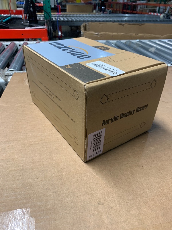 Photo 3 of Aminigram 4 Pack Acrylic Risers Display Stands, Display Stands for Collectibles, Clear Acrylic Shelf for Show Decor Display, Toys, Cupcake (9.2 x 3 x 5 inches)