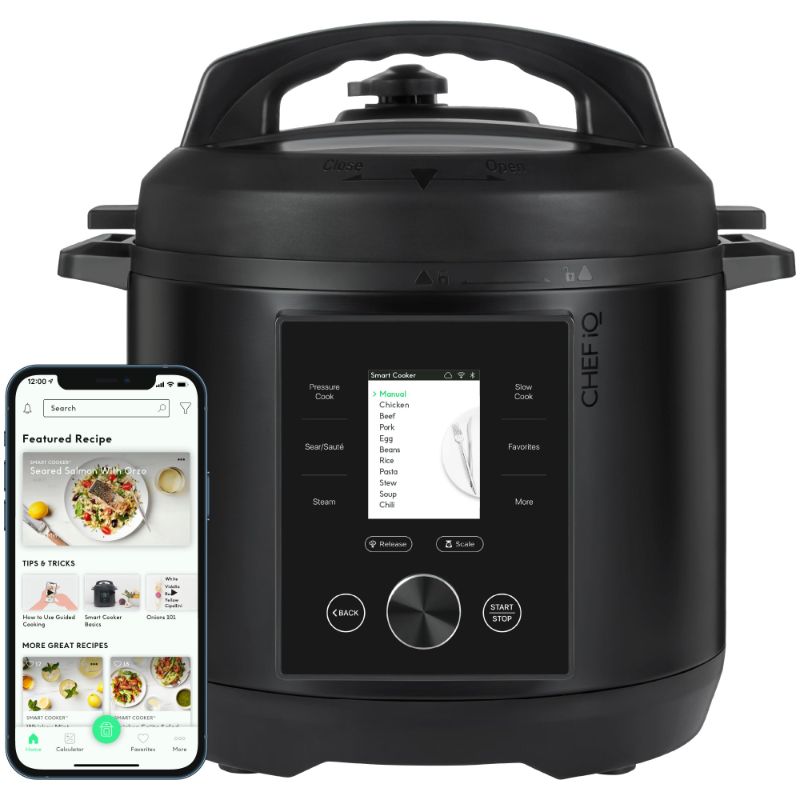 Photo 1 of ***FACTORY SEALED*** CHEF iQ Smart Pressure Cooker with WiFi and Built-in Scale - Easy-to-Use 10-in-1 Multicooker with 500+ Guided Recipes - Rice Cooker, Slow Cooker, Instant Meals for Foodies - 6 Quart - Family Size