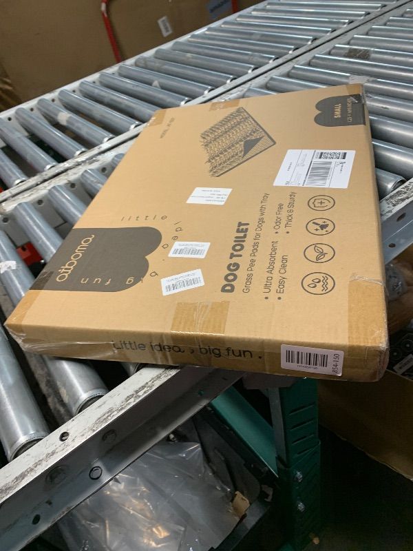 Photo 1 of ***FACTORY SEALED*** atboma Dog Grass Pad with Tray, 23×16in Small Litter Box, 2×Grass Pad for Dogs Potty Washable, Thick Soft Odor-Free Hemmed Dog Pee Grass, Indoor Puppy Potty Training Balcony (Without Grid)