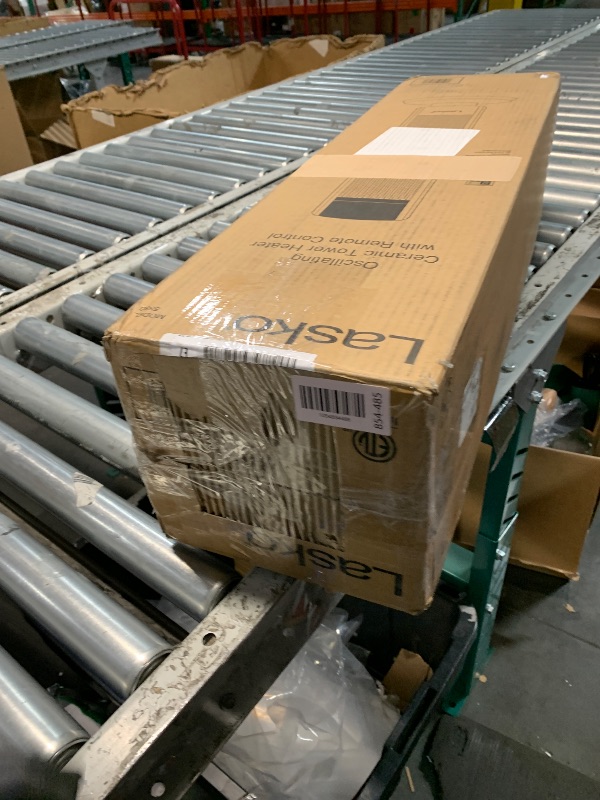 Photo 1 of Lasko Oscillating Digital Ceramic Tower Heater for Large Rooms, with Adjustable Thermostat, Timer and Remote Control, 29 Inches, 1500W, Black, 5586