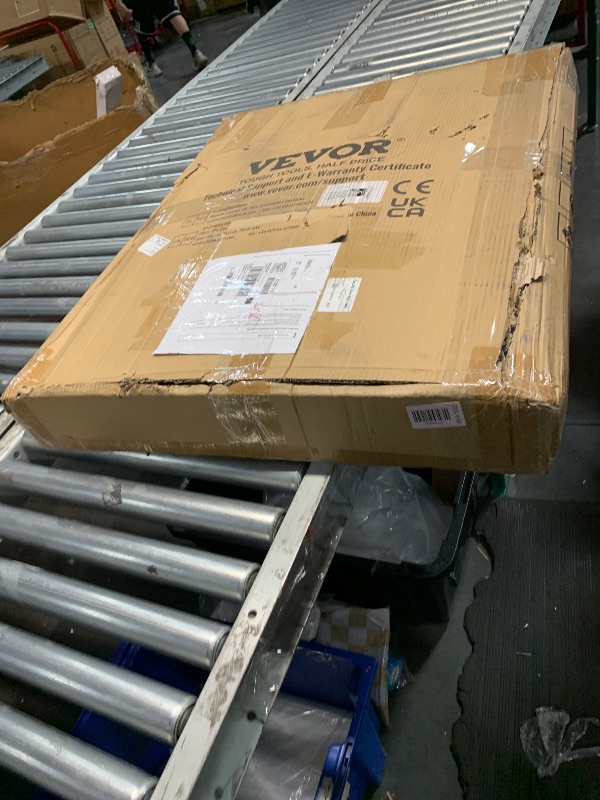 Photo 3 of VEVOR Promotion Counter Table, Portable Tradeshow Podium Table, 30.91" x 14.96" x 71.46", Display Exhibition Counter Stand Booth Fair with Wall, Pop Up Podium with Storage Rack/Carrying Bag