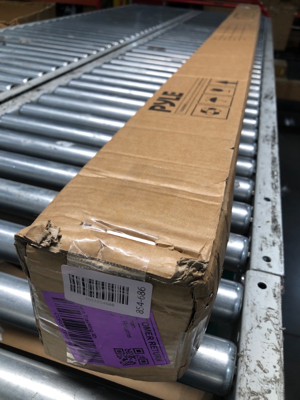 Photo 1 of Pyle Manual Pull Down Projector Screen - Universal 100-inch Roll-Down Retractable Manual Screen w/ Auto-Locking, Adjustable Screen Height, Black Masking Border -Home PRJSM10061054854687
