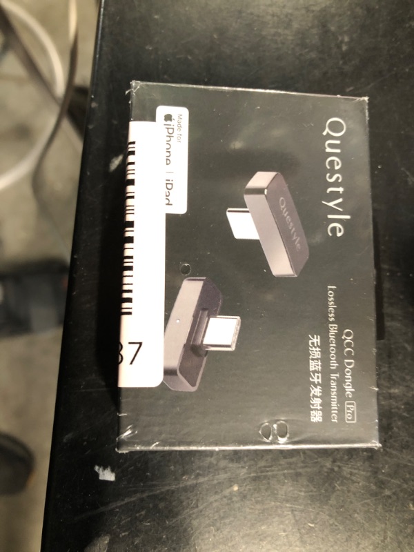 Photo 1 of ***FACTORY SEALED***   Questyle QCC Dongle Pro [MFi Certified] USB-C Bluetooth Audio Adapter with LDAC,aptX Lossless&aptX-Adaptive,Low Latency Bluetooth 5.4 Dongle for PS5,Wireless Lossless Transmitter for PC/Headphones