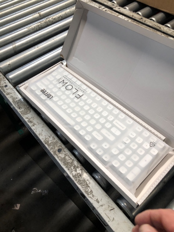 Photo 1 of Flow Lite 100 Keys Low Profile Mechanical Keyboard, Swappable Rechargeable Wireless Keyboard with 2.4G Receiver, Bluetooth and Wired Connection for Windows, Mac/ Specter Linear Switches