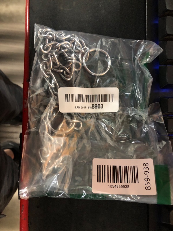 Photo 1 of (Made in USA) Stainless Steel Dog Chain Collar – Chew Proof Slip and Martingale Chain for Dogs – Anti Winding, Heavy Duty Dog Chain Collar - Made in USA with Smooth Chrome Finish (M - 16")