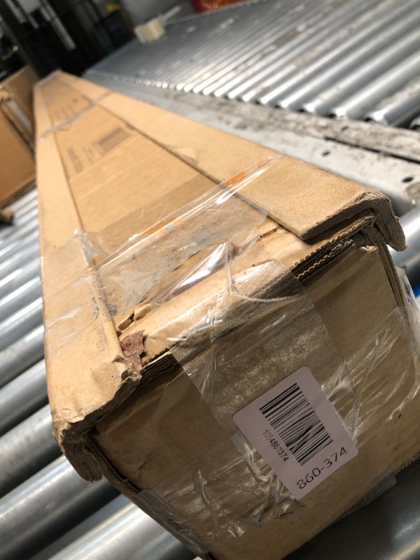 Photo 3 of Pyle Manual Pull Down Projector Screen - Universal 100-inch Roll-Down Retractable Manual Screen w/ Auto-Locking, Adjustable Screen Height, Black Masking Border -Home PRJSM1006