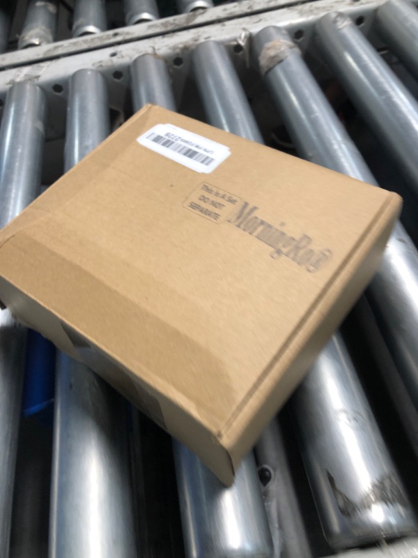 Photo 1 of MorningRo 4 Pack Wall Grid Panel Accessories Gridwall Shelf Metal Wire Magazine Holder Literature Display Book Mail Card File Organizer Bookshelf Hooks for Exhibition Trade Show Office Retail (Black)