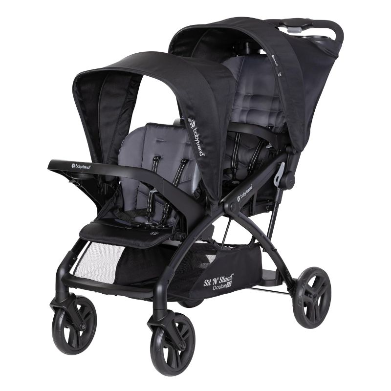 Photo 1 of ***STOCK PHOTO FOR REFERENCE ONLY*** Baby Trend Sit N' Stand® Double 2.0 Stroller, Dash Black