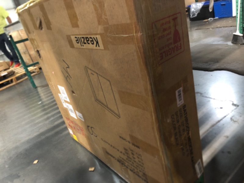 Photo 1 of ***FACTORY SEALED*** Keazile 32x32 Inch Led Lighted Medicine Cabinet with Mirror, Recessed or Surface Mount Bathroom Medicine Cabinet, Anti-Fog, Adjustable Shelf, Dimmable Light, Outlets & USB, ETL Listed, Black