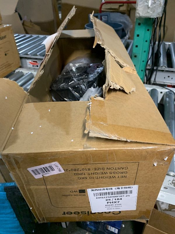 Photo 1 of ***PARTIAL SET - PRICE ADJUSTED***
Conciseer Modern 72 Inch Ceiling Fans with Lights and Remote,Living Room Office Library Cafe Outdoor Industrial, 3CCT Dual Color 8 Blades 6 Speed Reversible Quiet DC Motor, Black/Wood Grain