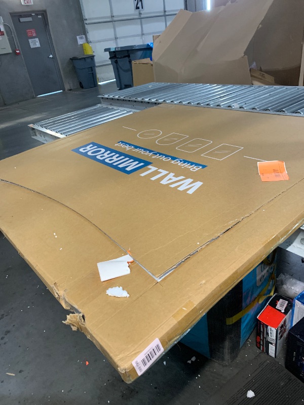 Photo 1 of BEAUTYPEAK 48 Inch Round Mirror, Metal Frame Circle Mirror, Wall Mounted for Entryway, Bathroom, Vanity, Living Room, Black