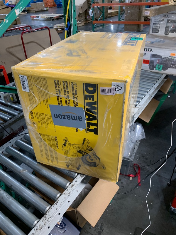Photo 1 of ***FACTORY SEALED***
DEWALT Miter Saw, 12-inch Double Bevel Sliding Compound Miter Saw with XPS LED Shadow Light System, Includes Blade Wrench, Material Clamp and Dust Bag (DWS780)
