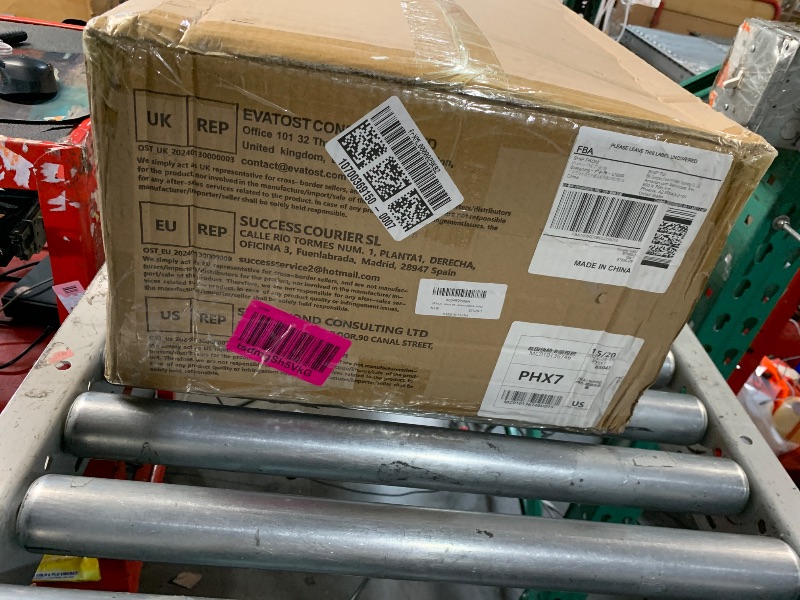 Photo 1 of ***FACTORY SEALED***
TRICH DJ Booth Table Station, DJ Facade Booth with Black & White Lighting Scrims, 44”X 20” DJ Table, Carrying Bag, Foldable Metal Frame DJ Booth Panel for Show, Clubs, Party, Bars