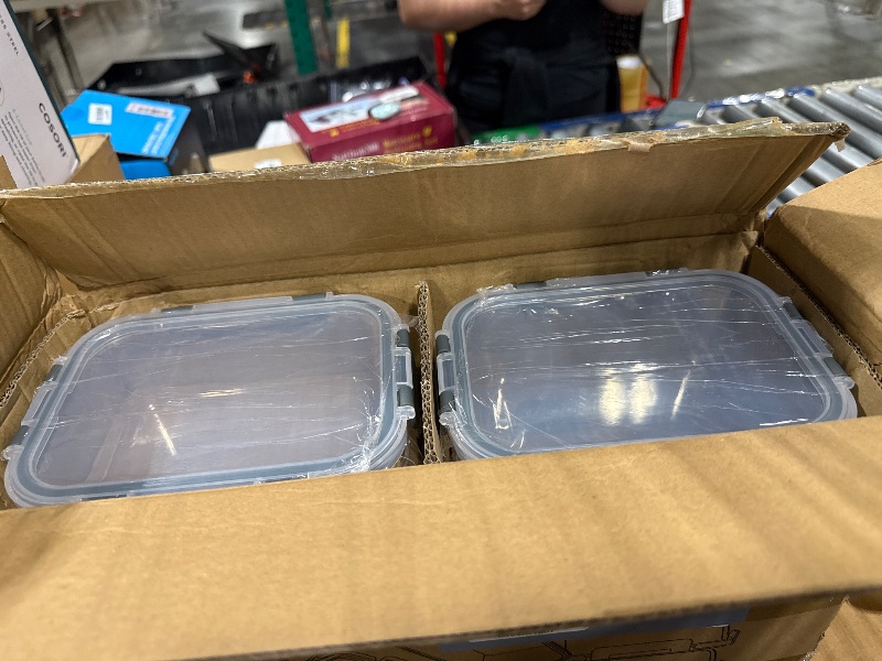 Photo 1 of [8-Pack,30 oz]Glass Meal Prep Containers,Glass Food Storage Containers,Airtight lunch Containers with Lids, Microwave, Oven, Freezer and Dishwasher 