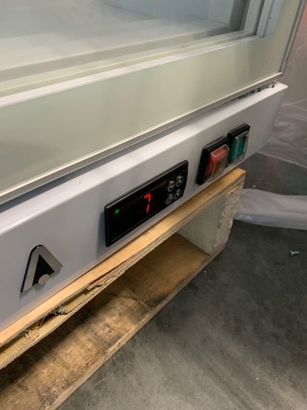 Photo 1 of ***ONE GLASS DOOR BROKEN*** GarveeHome Commercial Refrigerator, Glass Door with LED Lighting - Upright Beverage Display Cooler for Home, Store, Gym, or Office, Featuring Double Swing Doors and 28.2 cu.ft