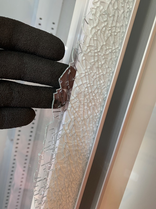 Photo 1 of ***ONE GLASS DOOR BROKEN*** GarveeHome Commercial Refrigerator, Glass Door with LED Lighting - Upright Beverage Display Cooler for Home, Store, Gym, or Office, Featuring Double Swing Doors and 28.2 cu.ft