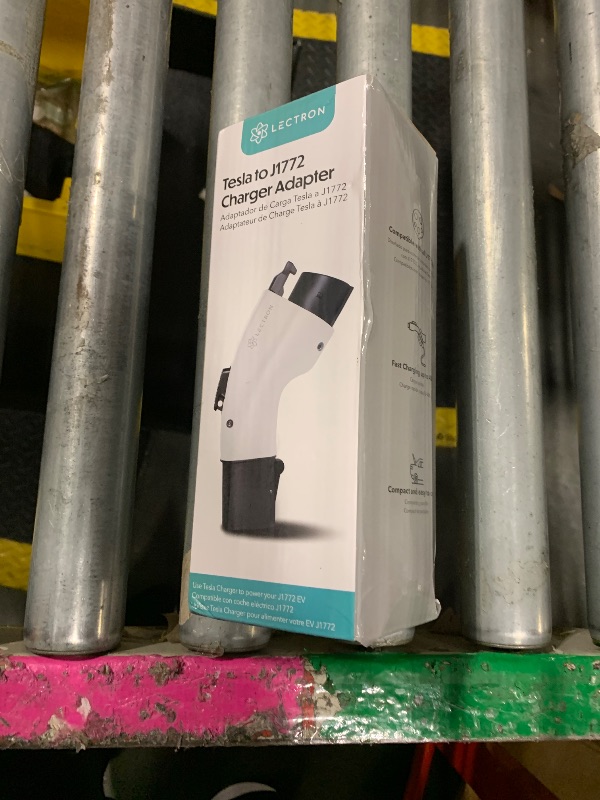 Photo 1 of [Only for J1772 EVs ] Lectron - Tesla to J1772 Charging Adapter, Max 48A & 250V - Compatible with Tesla High Powered Connectors, Destination Chargers, and Mobile Connectors (White)