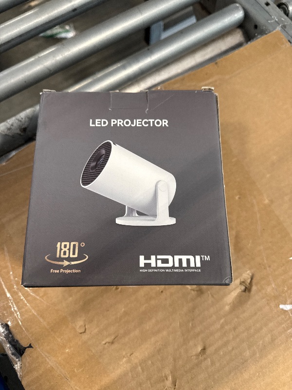 Photo 1 of ***MISSING WIRE***Mini Portable Projector 4K WiFi 6 BT 5.2 Upgraded Portable Projector Full HD Supported for Phone /PC /TV /HDMI /PS5 /Laptop Auto Keystone Home Theater 180° Rotation [Built-in App] White