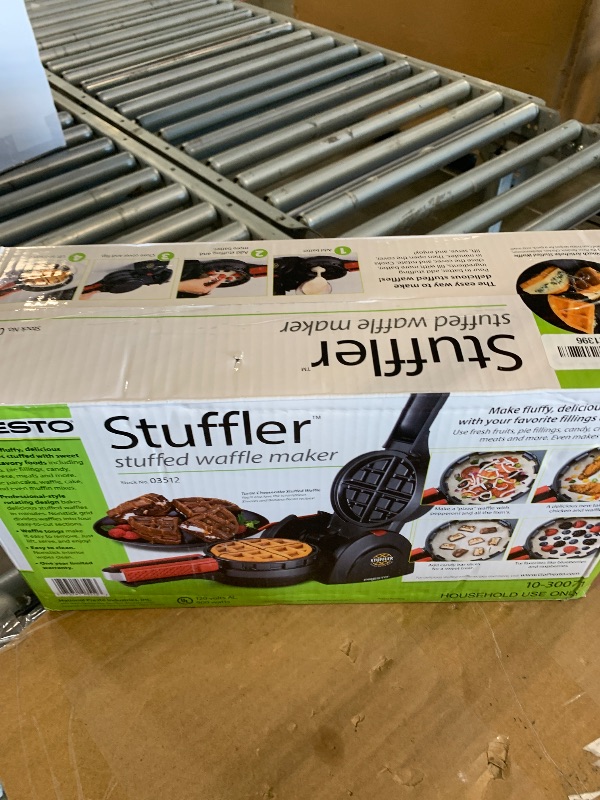 Photo 1 of *Minor Damaged*
Presto 03512 Stuffler Stuffed Waffle Maker, Belgian, Large, Black