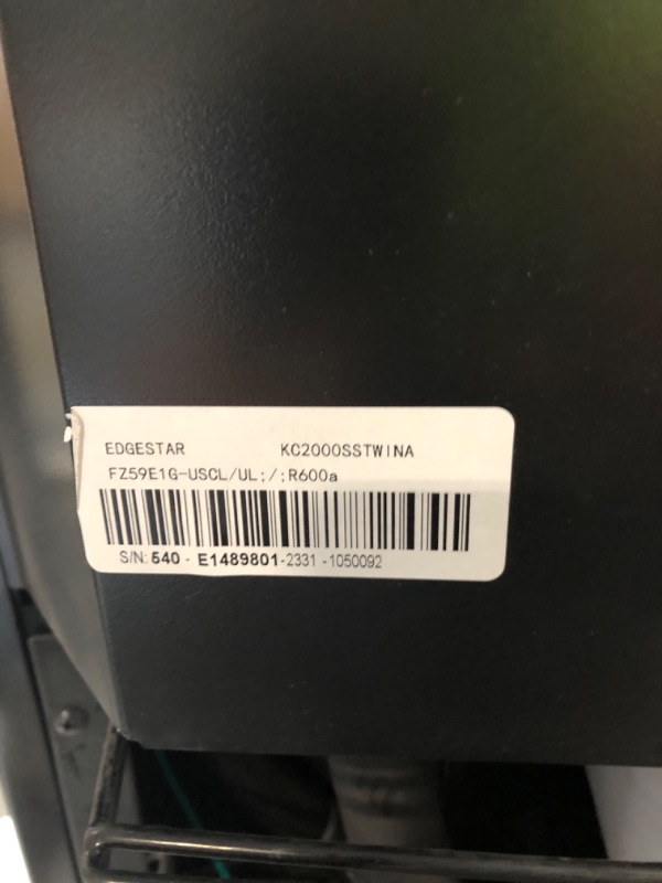 Photo 1 of *************NOT WORKING********PARTS ONLY********EdgeStar Double tap Half-barrel keg Stainless steel Manual Freestanding Beer kegerator*******