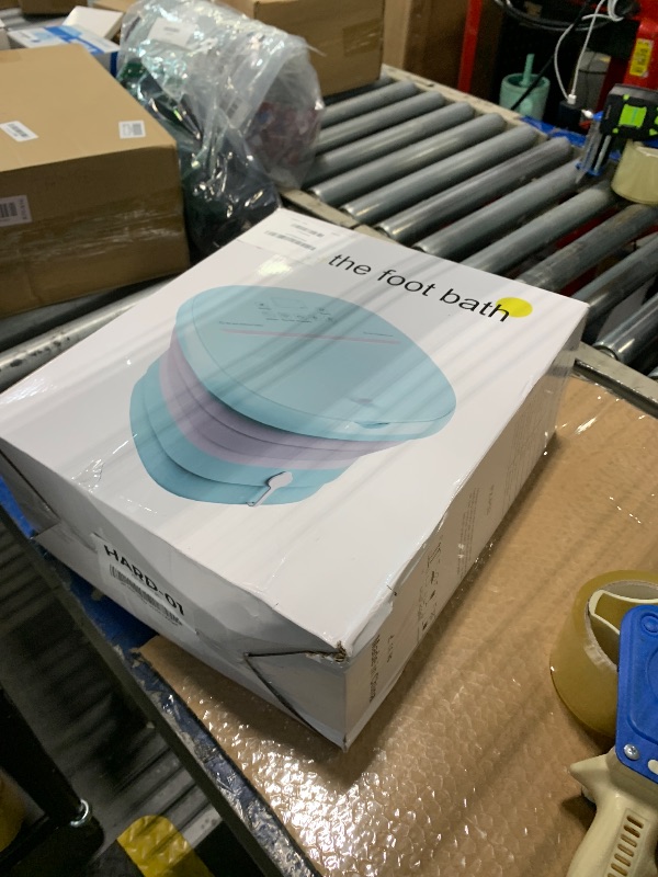 Photo 1 of *** NO REMOTE *** Collapasible Foot Spa Bath Massager with Heat, Pedicure Foot Spa with Bubbles/Timer/Temperature Control, Feet Soak Tub for Home, Office, Relaxation and Stress Relief, Gift for Men and Women (Blue)