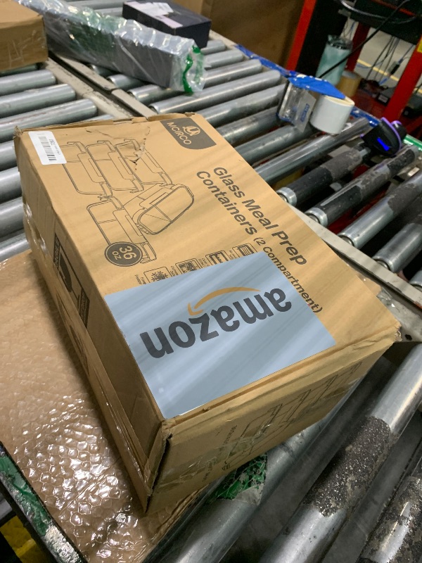 Photo 1 of [5-Pack,36 Oz]Glass Meal Prep Containers 2 Compartments Portion Control with Upgraded Snap Locking Lids Glass Food Storage Containers, Microwave, Oven, Freezer and Dishwasher (4.5 Cups)