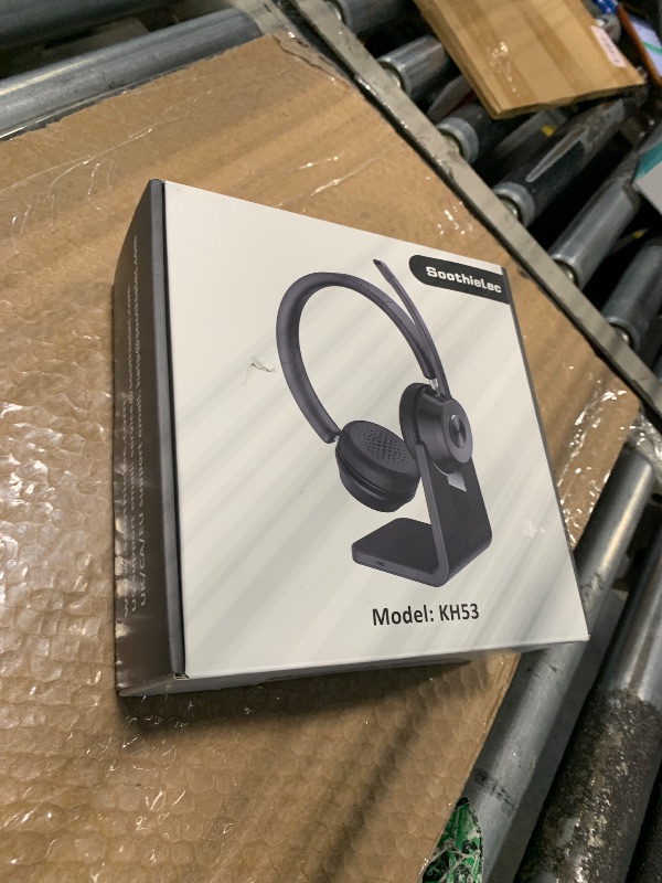 Photo 1 of (Upgraded Version) Wireless Headset, Bluetooth Headset with Noise Cancelling Microphone, Best Headphones with Mic Mute & USB Dongle for PC/Computer/Laptop/Cell Phones/Remote Work/Call Center