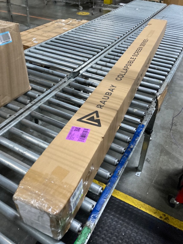 Photo 1 of ?Wider Style? RAUBAY 78.7 x 82.7in Large Collapsible White Backdrop Screen Portable Retractable Panel Photo Background with Stand for Video Conference, Photographic Studio, Streaming