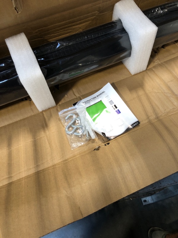 Photo 1 of ** FACTORY SEALED. SOLD AS IS, NO REFUND/RETURN**

RAUBAY Retractable Pull Down Black Screen Backdrop - 78.7" x 86.6" Collapsible Wall-Mount Background for Professional Video Production, Photography, TikTok and Video Conferencing