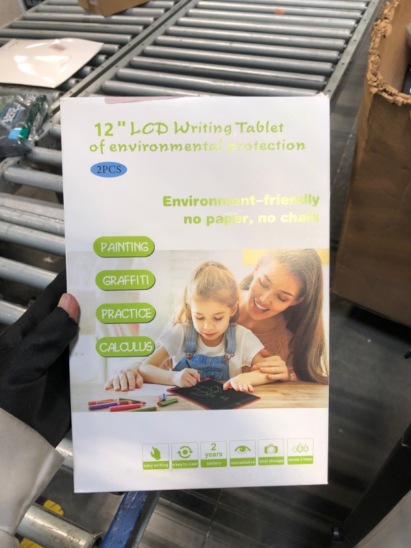 Photo 1 of [2 Pack] Genialba LCD Writing Tablet 12-Inch Colorful Doodle Board, Toddler Learning Educational Toys Gifts for 3-8 Years Old Girls and Boys, Electronic Drawing Pad for Kids (Pink&Blue)