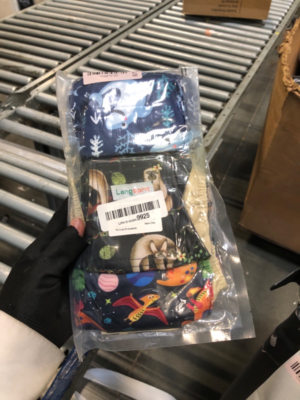 Photo 1 of ** FACTORY SEALED. SOLD AS IS, NO REFUND/RETURN**
Langsprit Male Belly Bands for Dogs (Pack of 3) - Dog Diapers Male - High Absorbing Dog Wraps Washable - Reusable Small Doggy Doggie Puppy Dog Diapers (Sloth,Whale,Dinosaur, Small)