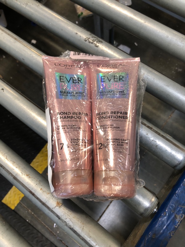 Photo 1 of ** FACTORY SEALED. SOLD AS IS, NO REFUND/RETURN**
L'Oreal Paris EverPure Sulfate-Free Vegan Hair Care Kit - Shampoo and Conditioner to Strengthen and Repair Hair Bonds (Packaging May Vary)