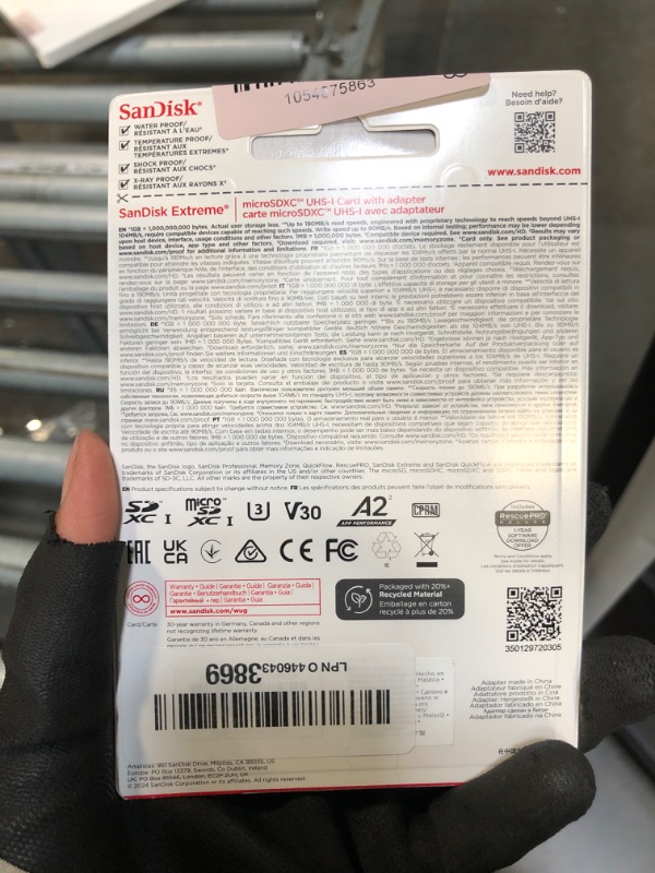 Photo 1 of ** FACTORY SEALED. SOLD AS IS, NO REFUND/RETURN**
SanDisk 128GB Extreme microSDXC UHS-I Memory Card with Adapter - Up to 190MB/s, C10, U3, V30, 4K, 5K, A2, Micro SD Card - SDSQXAA-128G-GN6MA