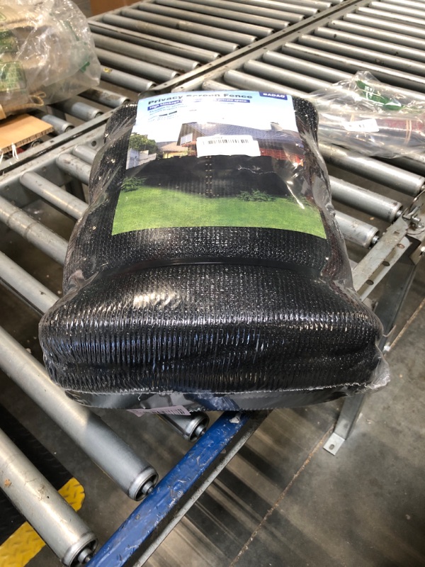 Photo 1 of ** FACTORY SEALED. Black 6FT X 50FT Outdoor Privacy Screen Fence & Mesh Shade Net Cover, Ideal for Garden and Backyard - Enhances Privacy for Fencing & Chain Link, Perfect for Patio Privacy Wall, Slats?Freestanding